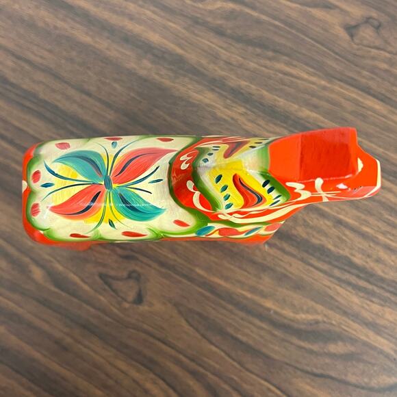 Nils Olsson Sweden Dala Horse Wooden Folk Art Hand Painted Scandi Traditional - Picture 7 of 10